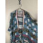 Sundance  Sweater Wrap Poncho Size Medium Large Aztec Tribal Print Loungewear Photo 5