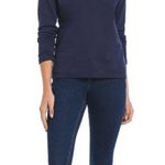 NWT Joules Jordan Notch Neck floral Embroidery Sweatshirt sz 8 Blue Photo 1