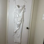 Selfie Leslie NEW! Shanice Lace Trim Sweetheart Midi Dress White slbd3366 Small Photo 3