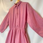 Vintage The American Shirt Dress Long Sleeve Full Skirt Prairie Cottagecore Pink Size XL Photo 7