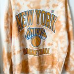 Hybrid Apparel New York Knicks Official NBA XL Orange White Tie Dye Pullover Sweatshirt NWT Photo 8