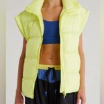 FP MOVEMENT In A Bubble Oversize Puffer Vest Color: Lemon Size:L NWT Yellow Size L Photo 5