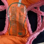 Bali Chic Pink Crochet one piece bathing suit Size L Photo 4