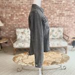 Venus  Jacket Top Denim Lace up Back Grey Fray Hem Distressed Asymmetrical 10/12 Photo 10