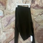 Commense Caramel Asymmetric Neckline Long Sleeve Knit Top size small Green Photo 1