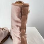 Stuart Weitzman  Metermaid Velvet Combat‎ Boots in Candy Pink Size 7.5 Photo 10