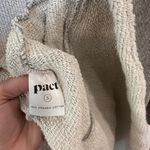 Pact Terry Lined Open Front Organic Cotton Women’s Cardigan Grey Size Small Cozy Photo 5