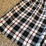 1990's Vintage Plaid belted shorts Black Size 10 Photo 1