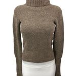 All Saints Alpha Roll Neck Brown Wool Turtleneck Pullover Sweater Top Size S Photo 0