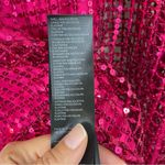 Anthropologie Pilcro by Metallic Pink Mesh Long-Sleeve Sequin Top Size Medium Photo 12