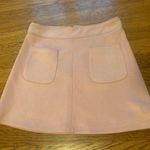 Forever 21  faux suede mini skirt in light pink size L Photo 1