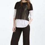 ZARA NEW  Knitwear Collection Short Sleeve Top Sz S‎ Photo 1