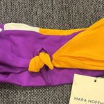 Mara Hoffman  Abigail Bikini Top in Ivory Multi Size S Photo 3