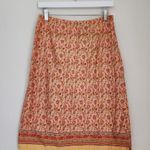 Faded Glory Vintage  Floral Paisley Patterned Midi Pencil Skirt M Photo 8