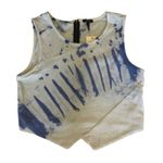Kiind Of Blue Acid Tye Dye Parlor Sleeveless Zip Top Sz XL Photo 6