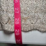 Chico's  Tan Cream Beige Ruana Sweater One Size Shawl Poncho‎ Open Weave Knit Photo 7