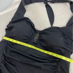 Catalina Suddenly slim by  women’s 3x (22w-24w) one piece black studded swimsuit Photo 4