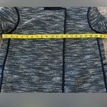 Lafayette 148 Womens Dane Textured Metallic Jacket Outerwear Navy Medium $689 Photo 6