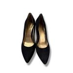 BCBGeneration  Suede Pumps Women's 8.5 B Black Pointed Toe Classic Dress Heels Photo 1