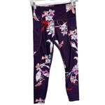 Athleta  Purple Floral Salutation Stash Pocket Magnolia Leggings-Small Photo 38