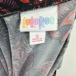 LuLaRoe  Madison Skirt Womens Small Black Floral Pull On Pleated Dark Romantic Photo 6