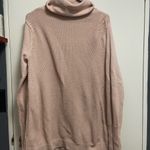 Sigrid Olsen  Large  pale pink pullover w thumb holes cowlneck women’s $220 Photo 1