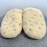 Vineyard Vines Women's Cream Shearling Slippers Embellished Rhinestones Size 9 Photo 7