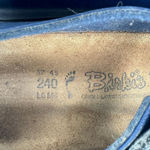 Birkenstock  Gizeh Navy Blue Leather Ankle Strap Sandals Size 37 US 7 Photo 5