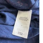 Lucky Brand New Ikat Blue Short Sleeve Twist Knot Back Keyhole Shirt Small Photo 5