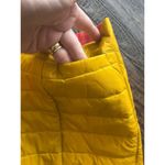 Smartwool  Smartloft Quilted Down Zip Short Skirt Sz Med MUSTARD YELLOW RARE Wool Photo 2