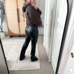 White Fox Boutique White Fox Show it Off Black Vegan Leather Flare Pants Photo 1