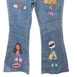 Dolls Kill  X Bratz collection flare wide jeans size XL stretch Photo 1