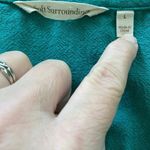 Soft Surroundings  Size L Bar Harbor Gauze Top Shirt Green Style 2CD36 Photo 2