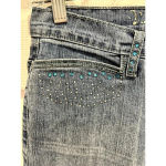 Vanilla Star Jeans Vintage Y2K Vanilla Star Rhinestone‎ Embellished Flare Jeans Women’s Size 7 Photo 3