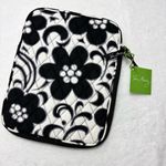 Vera Bradley Night & Day Black and White Floral Quilted Tablet Sleeve Photo 1