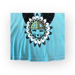 Wildfox VHTF: OG  Couture ❁ Festival Winged Logo Graphic T Shirt ❁ Aqua Blue ❁ S Photo 3