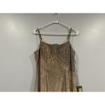 Matini Y2K Gun Metal Beaded Gold Gown Prom Dress Size 8 NEW Photo 2