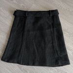H&M Skirt Womens Size 10 Black Belted Wool Blend Tiny Flaws Photo 9