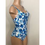 Red Carter New.  floral swimsuit. Large. Retails $168 Photo 5