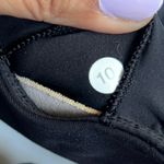 Lululemon Womens Sports Bra Solid Black Strappy Athleisure Knit Wireless Photo 3