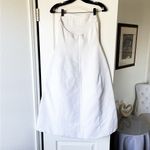 Khaite Blume Strapless Fit & Flare White Wool Silk Midi Dress Wedding 6 EUC Photo 5