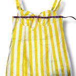 Lovers + Friends Revolve  Adele Mini Dress Lemon Stripe Sweetheart Sz XL yellow Photo 4