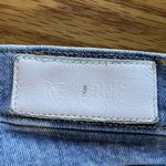 RE/DONE  Jeans 90s High Rise Ankle Crop Destroy Skinny Raw Hem Size 28 Light Wash Photo 4