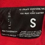BEN TAVERNITI UNRAVEL PROJECT Red Hoodie Bodysuit Small Photo 8