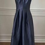 Alfred Sung  Strapless Hi Low Ball Gown Bridesmaid Dress POCKETS Onyx 0 Photo 0