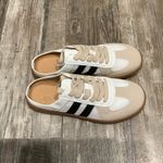 White and Beige Sneakers with Black Stripes EU Size 40=US Size 9 Photo 2
