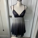 Show Me Your Mumu  metallic Ombre Mini Dress Party Cocktail Black Silver‎ Small Photo 1