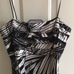 Cache B65 New Women’s  Print Strapless Stretchy Dress Black & White Size Large Photo 4