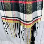 100% Cashmere Scarf Camel Tan Tartan Plaid Made in Scotland 70" x 12" NWOT Photo 4