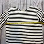 Kingdom & state  Black and Whited Striped Dress with Ruffled Short Sleeve. Size S Photo 5